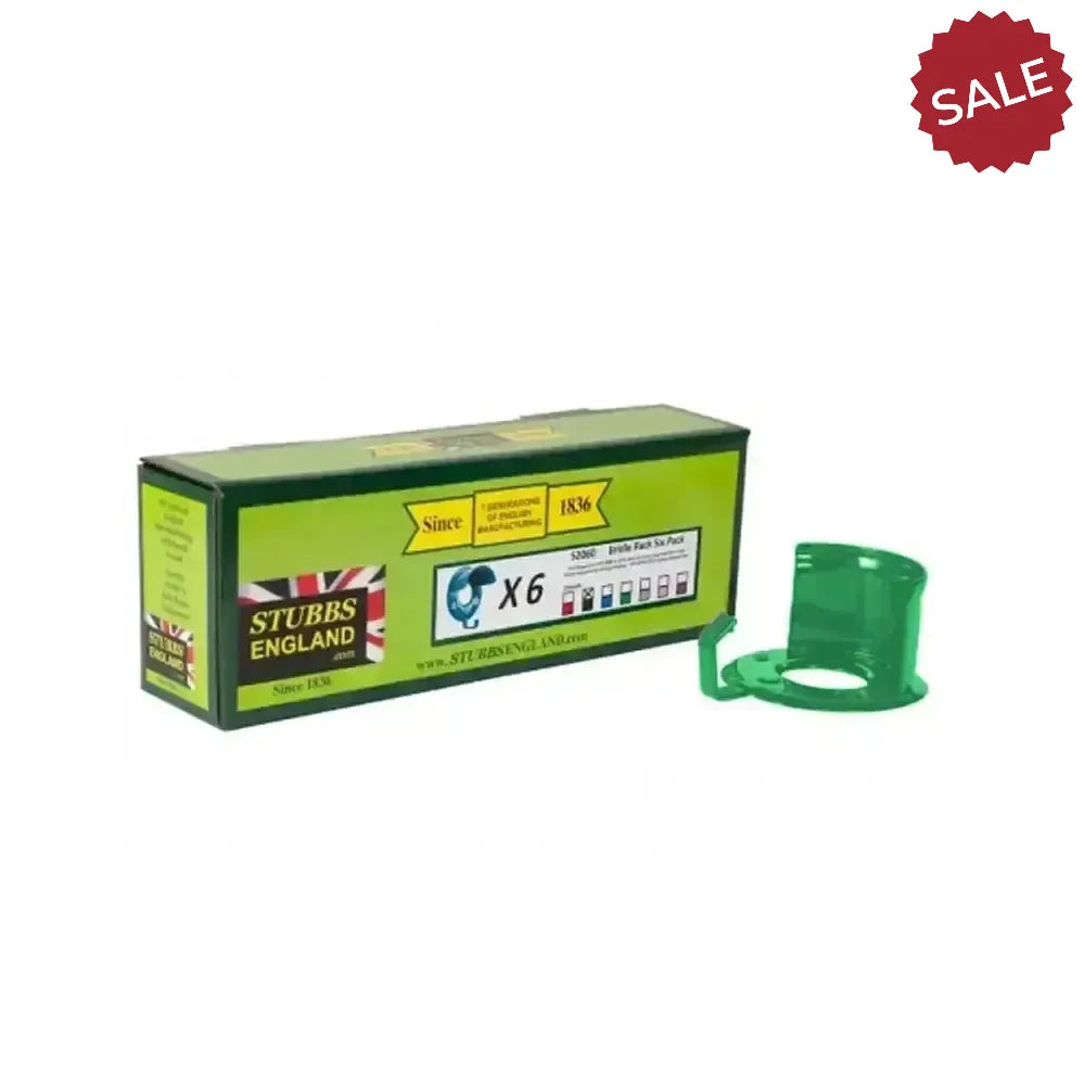 Stubbs Bridle Rack 6 Pack S2060 Green Bridle Hooks