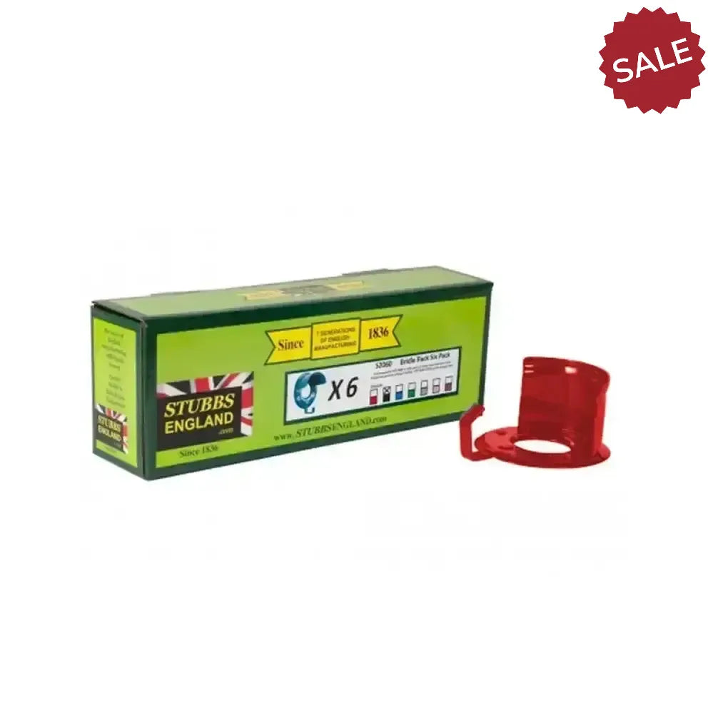 Stubbs Bridle Rack 6 Pack S2060 Green Bridle Hooks