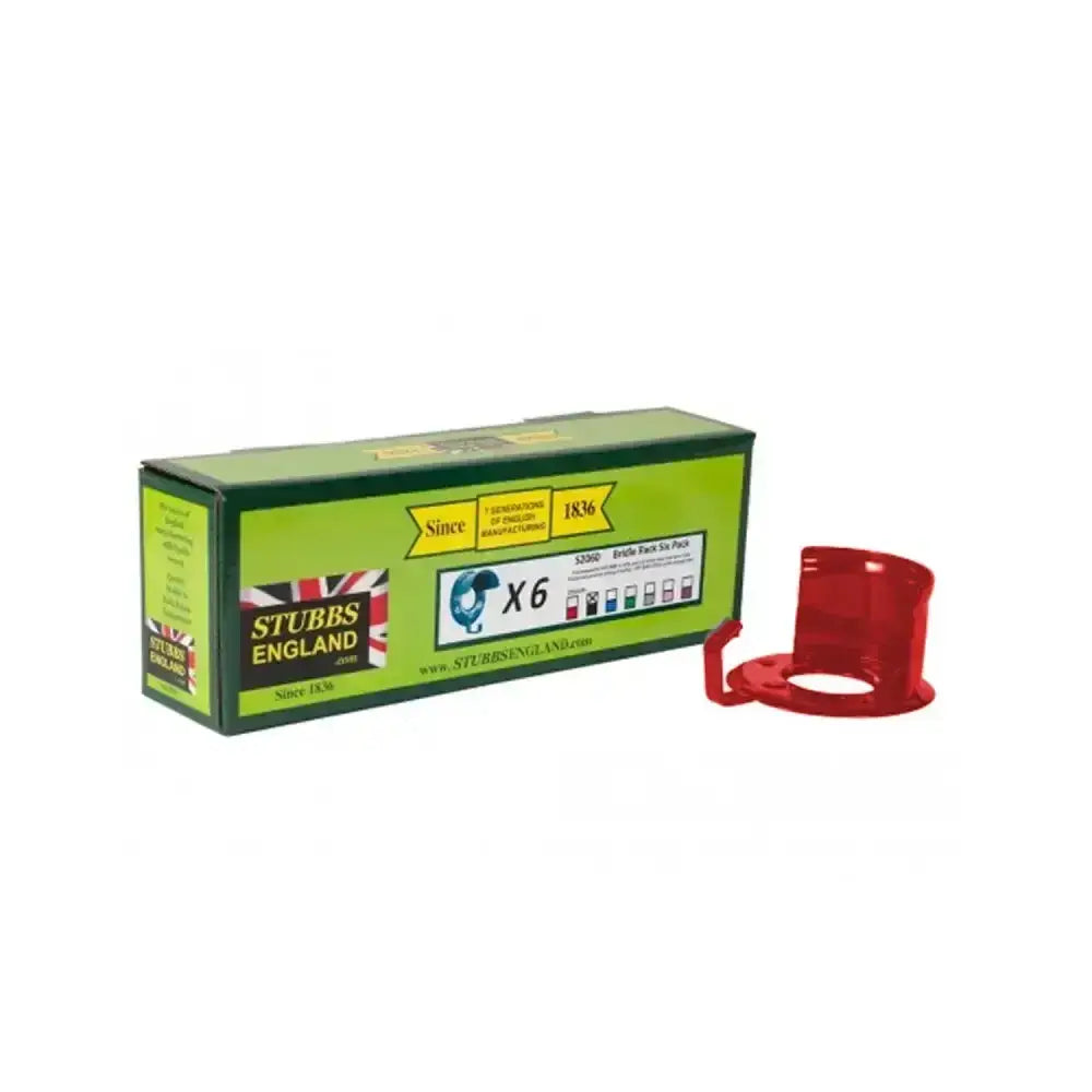 Red plastic cigarette holder with curved open top design from stubbs bridle rack original outstanding model pack