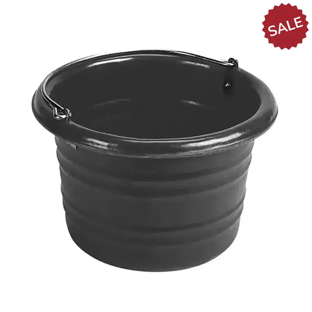 STUBBS Jumbo Feed/Water Bucket (S43) Black Buckets & Bowls