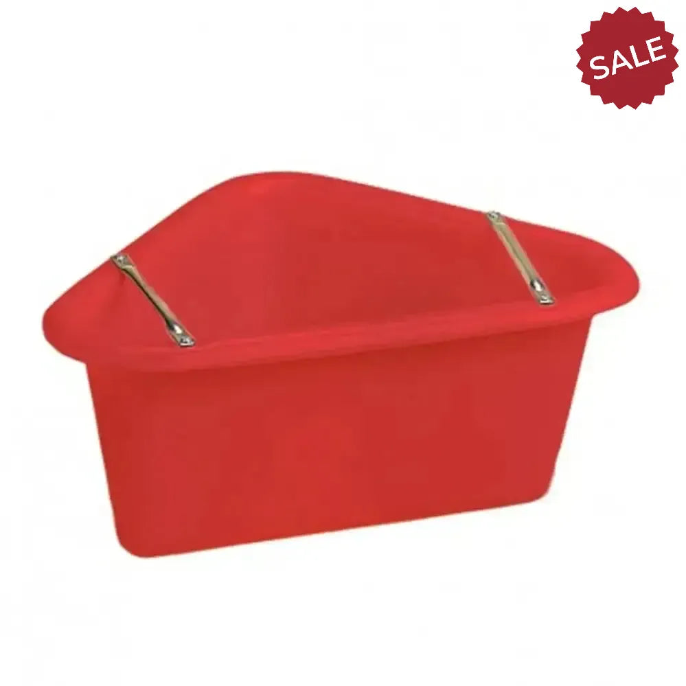 STUBBS Plastic Corner Manger (S2P) Red Feed Mangers