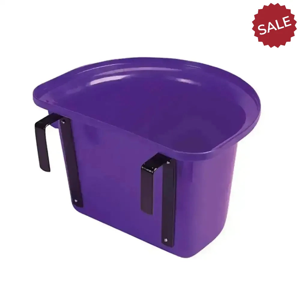 Stubbs Plastic Portable Manger Hanging Bucket Red Feed Mangers