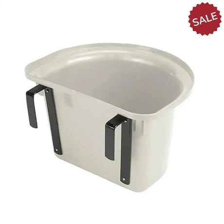 Stubbs Plastic Portable Manger Hanging Bucket White Feed Mangers