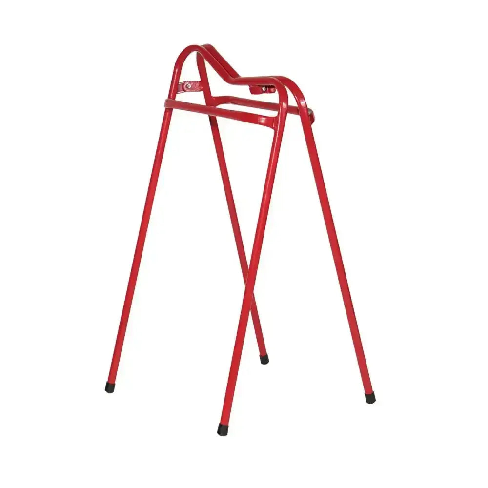 Red metal stubbs travel horse s4905 walker with black rubber tips designed for instant operation and easy travel