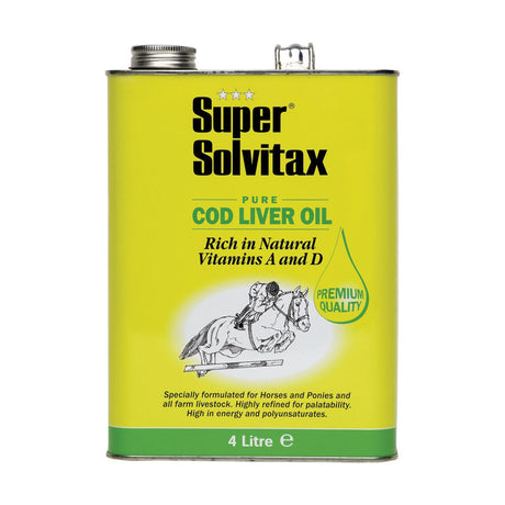 Super Solvitax Cod Liver Oil Horse Supplements Barnstaple Equestrian Supplies