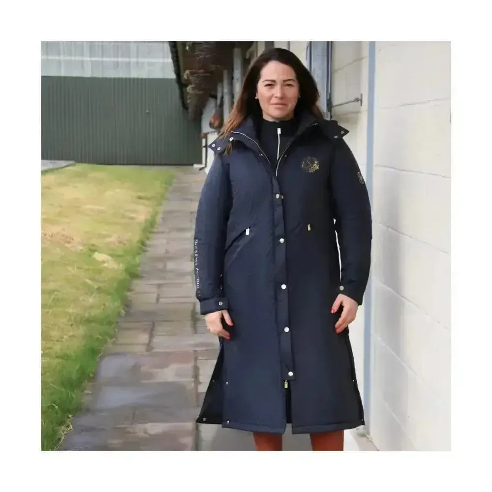 Supreme Products Active Junior Show Rider Waterproof Coat Black/Gold Junior 1 Outdoor Coats