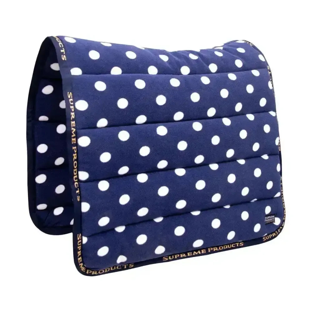 Supreme Products Dotty Fleece Saddle Pad Beautiful Blue Pony Saddle Pads