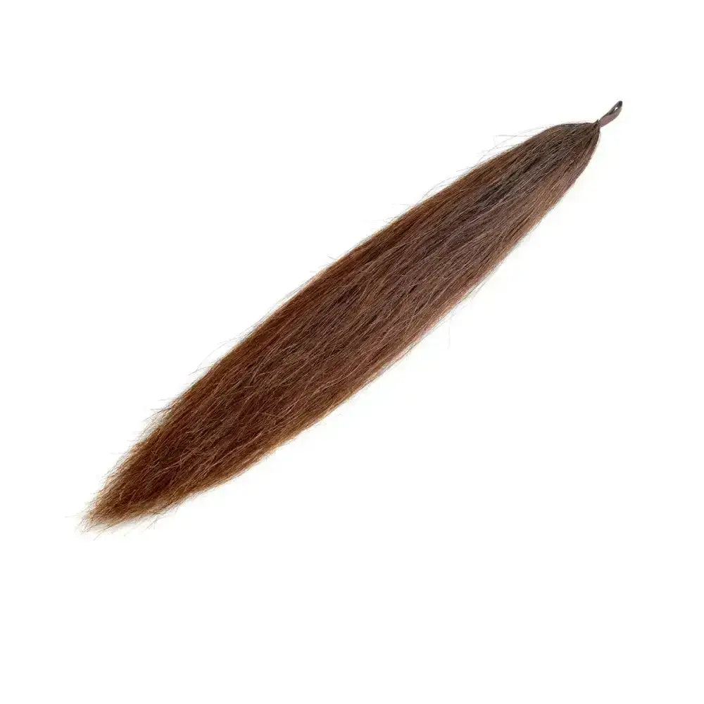 A sleek supreme products double 76cm natural hair false tail with smooth straight brown strands for easy styling