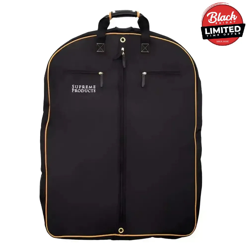 Supreme Products Pro Groom Garment Bag Black/Gold One Size Kit Bags