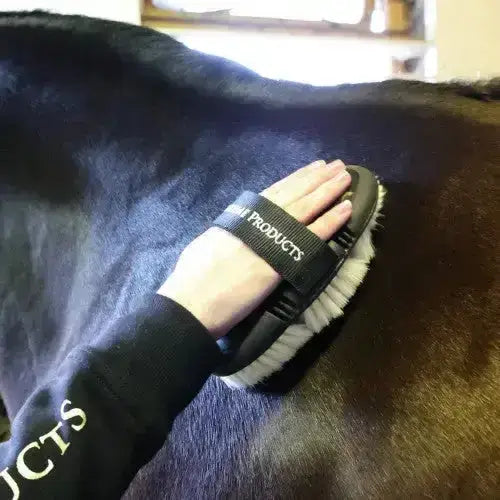 Supreme Products Pro Groom Goat Hair Body Brush Black/Gold Body Brushes