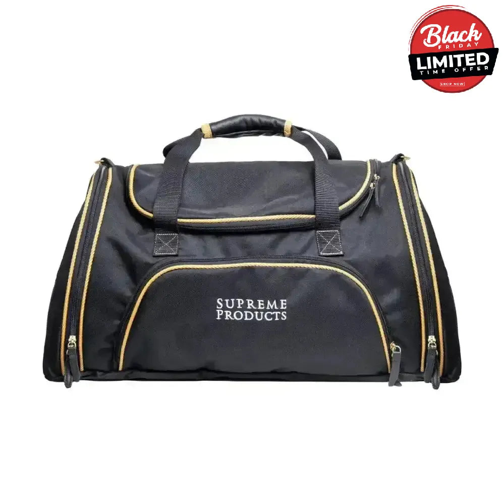 Supreme Products Pro Groom Show Kit Duffle Bag Black/Gold One Size Kit Bags