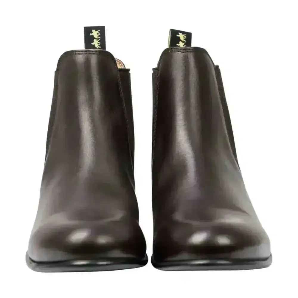 Supreme Products Show Ring Jodhpur Boots Brown 3 Short Riding Boots