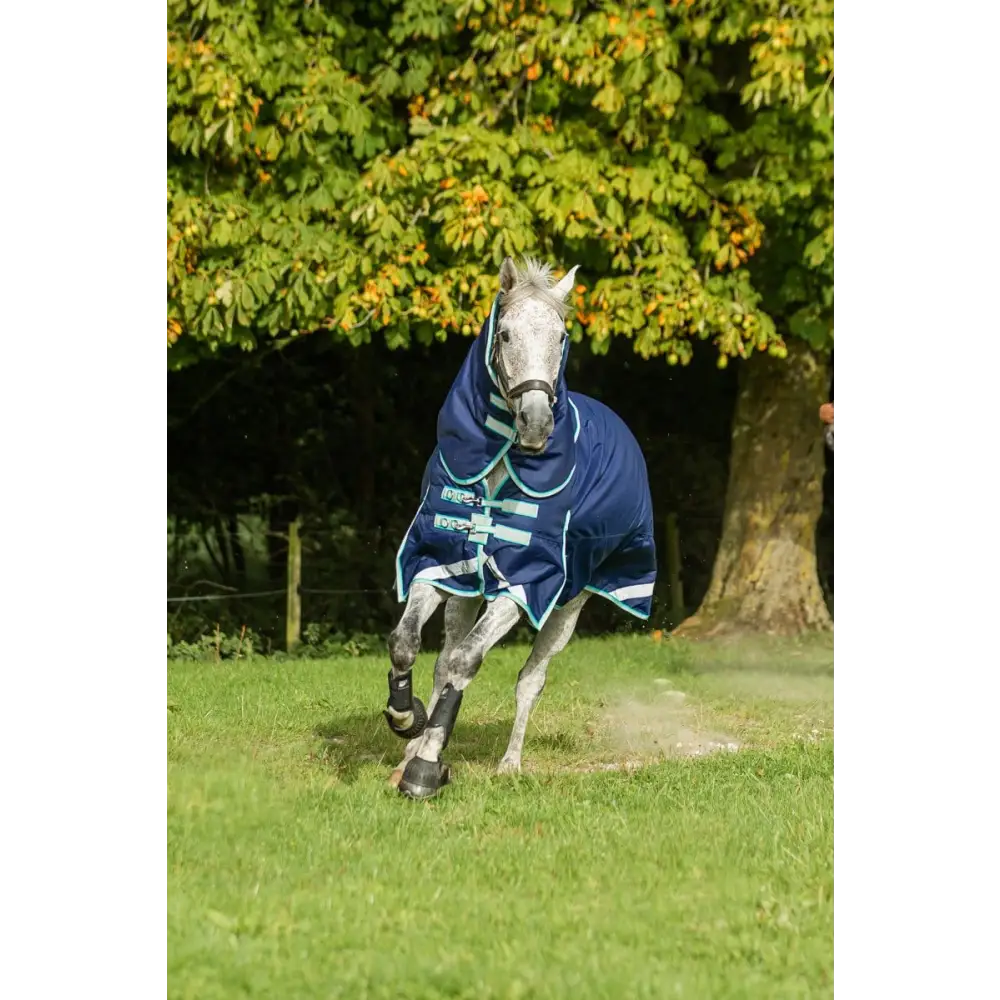 Swish 100g Detachable Neck Turnout Rug - Navy 4'3 Turnout Rugs