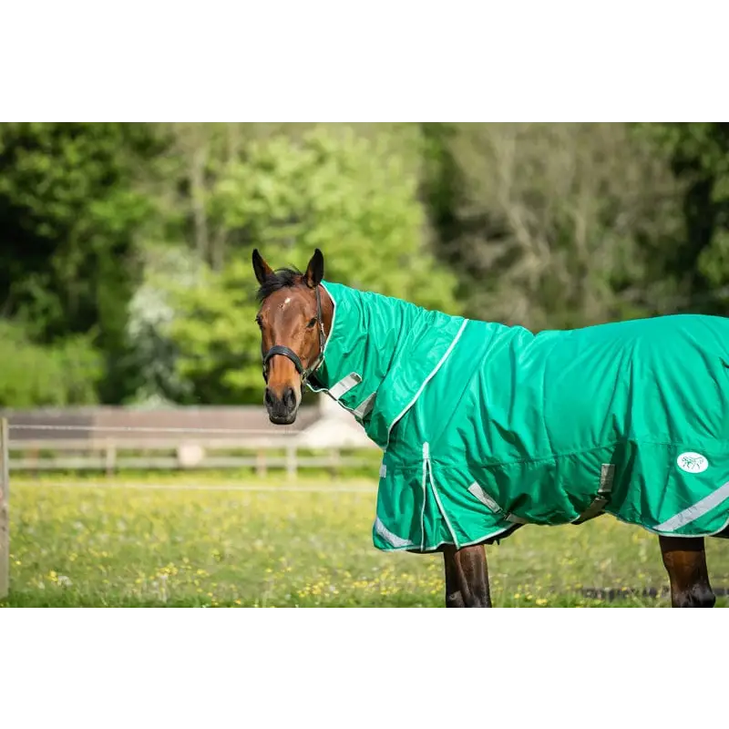 Swish 200G Detachable Neck Turnout Rug - Green 4'3 Turnout Rugs
