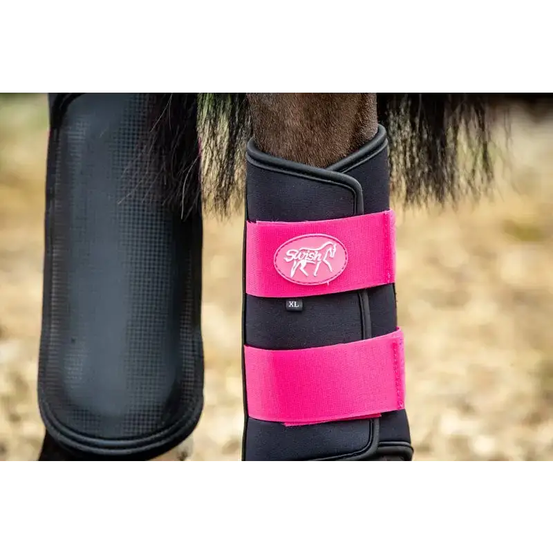 Swish Double Locking Brushing Boots - Pink Small (Pony) Brushing Boots