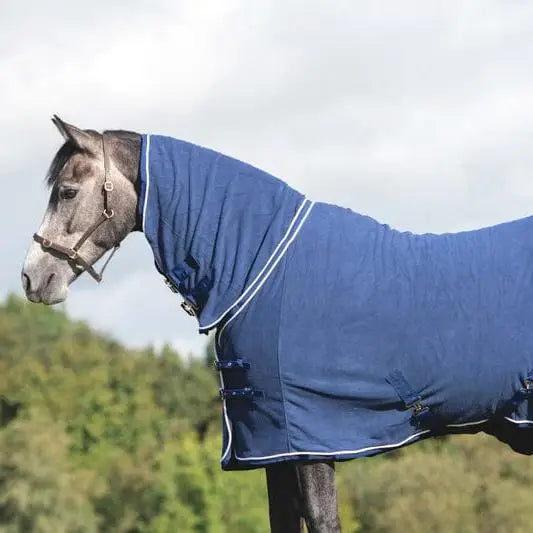 Swish Fleece Rug With Neck Cover - Navy 4'3 Neck Covers