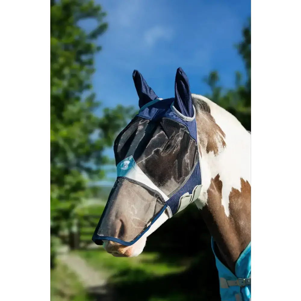 Swish Horse Fly Mask With Nose - Navy X Small (Small Pony) Horse Fly Mask