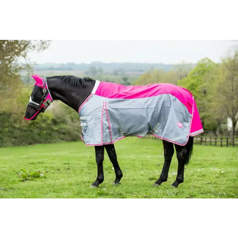 Swish Horse Fly Mask With Nose - Pink X Small (Small Pony) Fly Masks