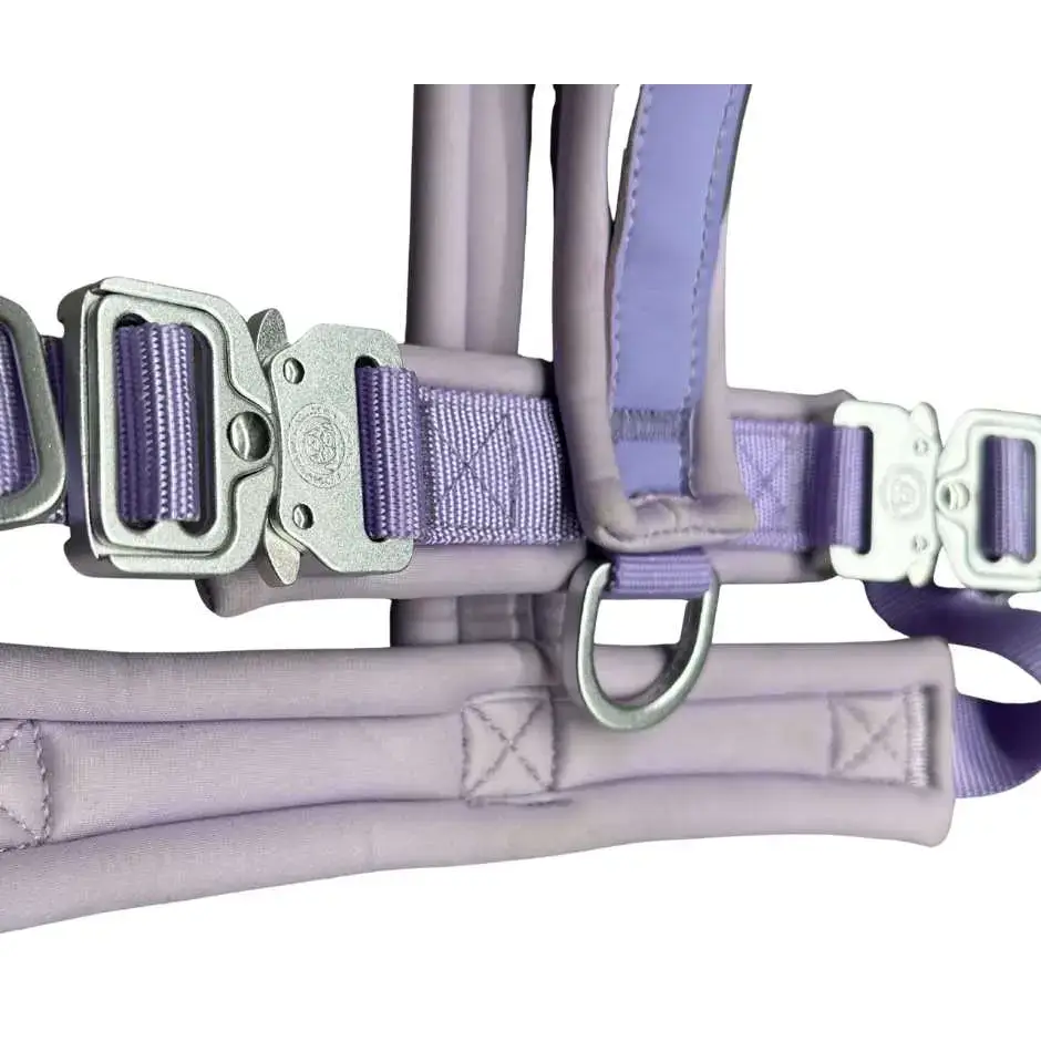 The 2.5cm BTactical™ Slip on Harness| Pastel Purple Xsmall Dog Collar