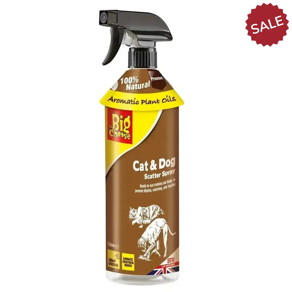 The Big Cheese Cat & Dog Scatter Rtu Spray 1 Litre TRIGGER SPRAY Pet Training