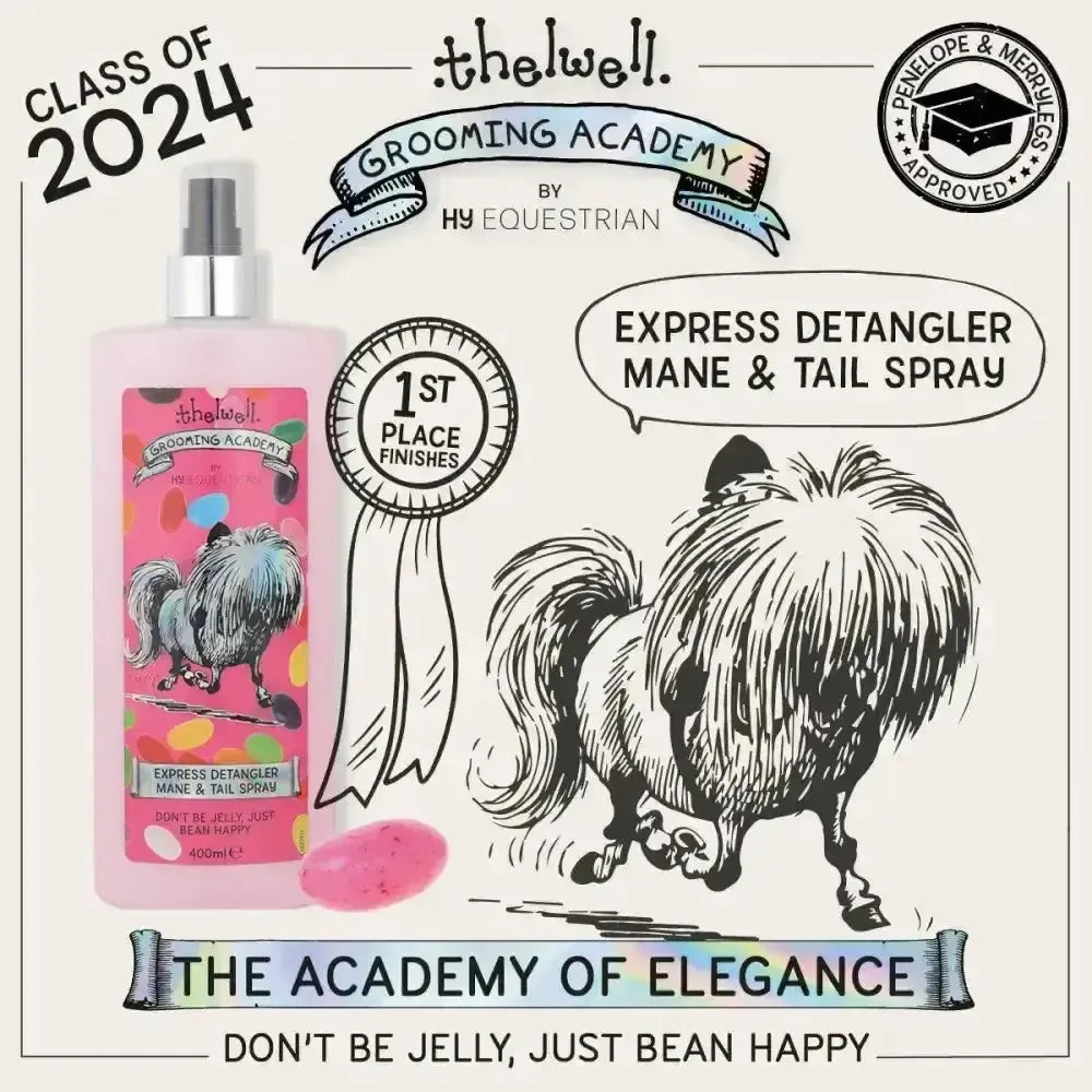 Thelwell Grooming Academy Express Detangler Mane and Tail Spray by Hy Equestrian Mane & Tail Detanglers