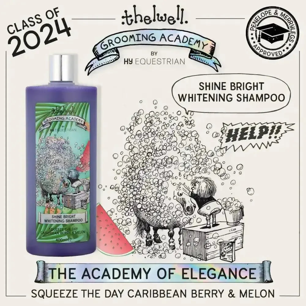 Thelwell Grooming Academy Shine Bright Whitening Shampoo Horse Shampoos
