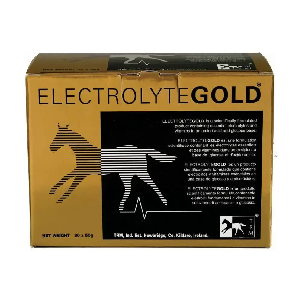 TRM Electrolyte Gold 30 X 50g Sachets Horse Electrolytes