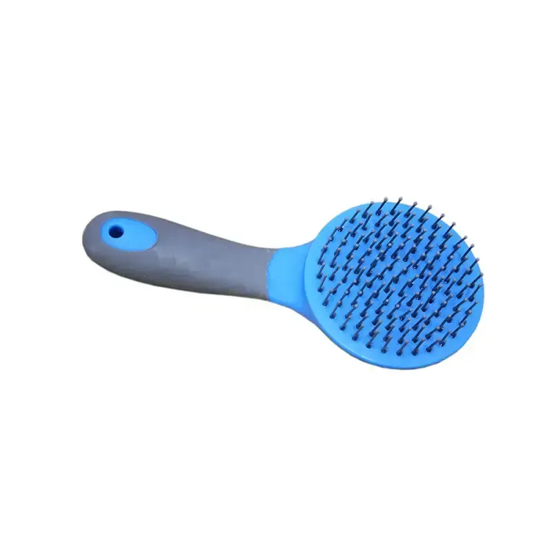 Two Tone Round Mane & Tail Brush Blue/Grey Mane & Tail Brushes