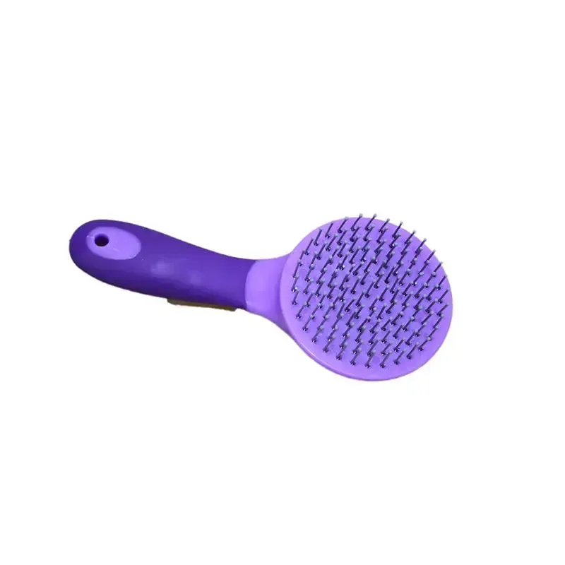 Two Tone Round Mane & Tail Brush Purple/Lilac Mane & Tail Brushes