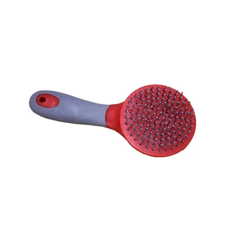 Two Tone Round Mane & Tail Brush Red/Grey Mane & Tail Brushes