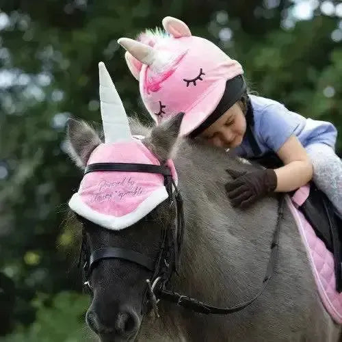 Unicorn Horse Hood Bonnet Equetech Ear Cover Novelty Riding Hat Covers