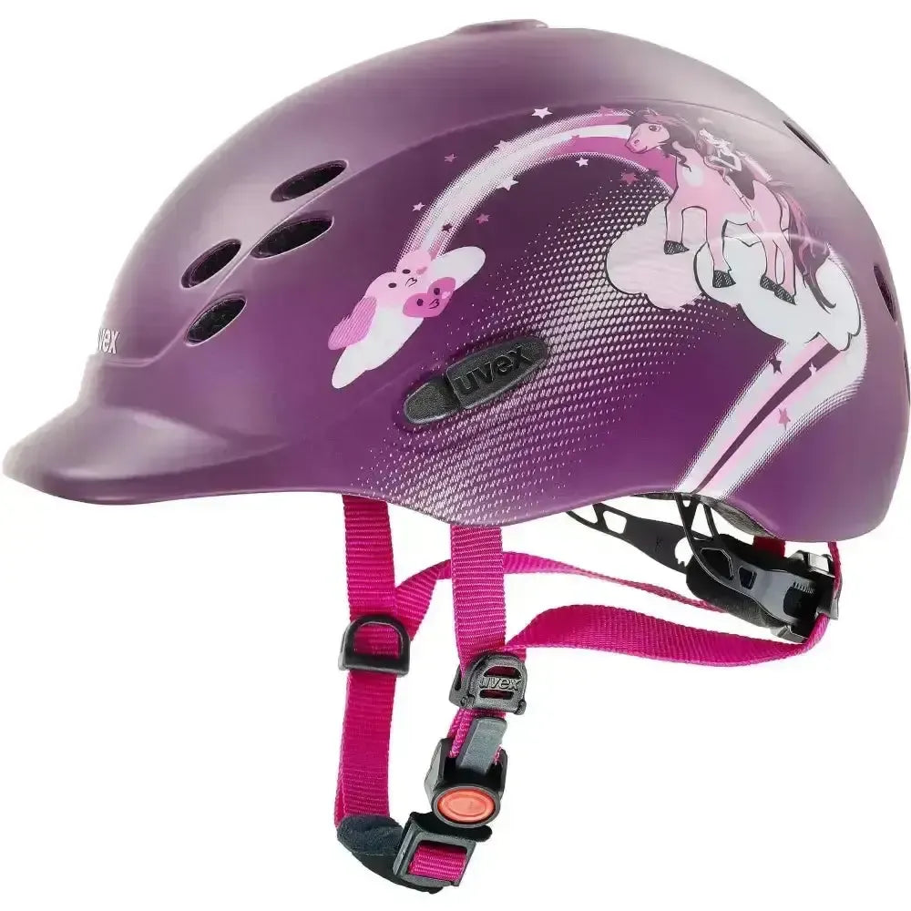 Uvex Onyxx Riding Hat Princess Berry Mat 49 - 54 Adjustable Riding Hats