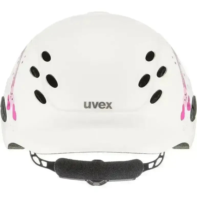 Uvex Onyxx Riding Hat Princess White Mat 49 - 54 Adjustable Riding Hats