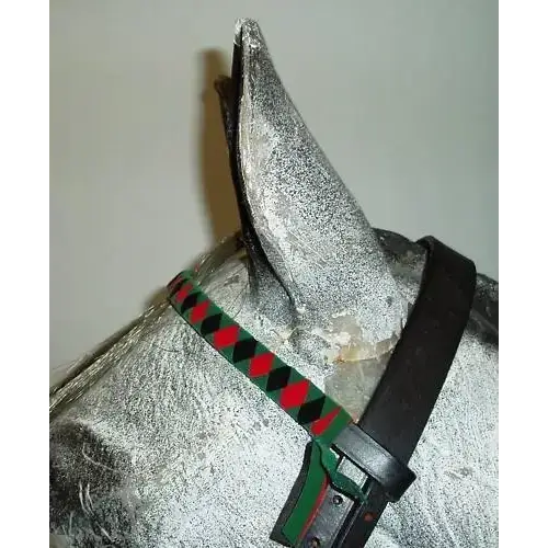 Velvet Browbands Cob (38cm) BLACK/JADE/RED
