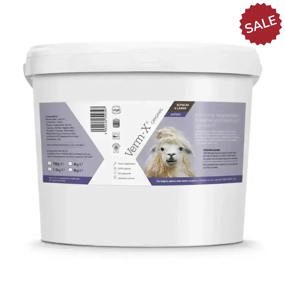 Verm-X Original Pellets For Alpacas & Llamas 4kg Llama & Alpaca Feed