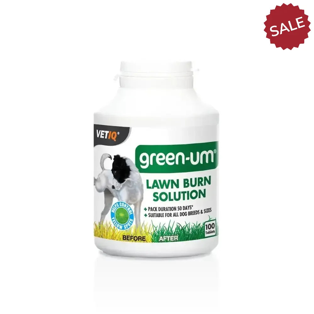 Vetiq Green-Um Lawn Burn Solution Tablets For Dogs 100 Tablets Pet Supplements