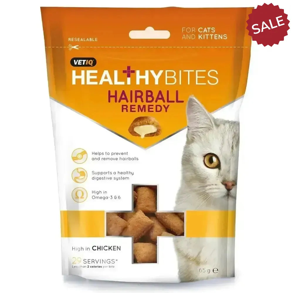 Vetiq Healthy Bites Hairball Remedy For Cats & Kittens 65g Cats
