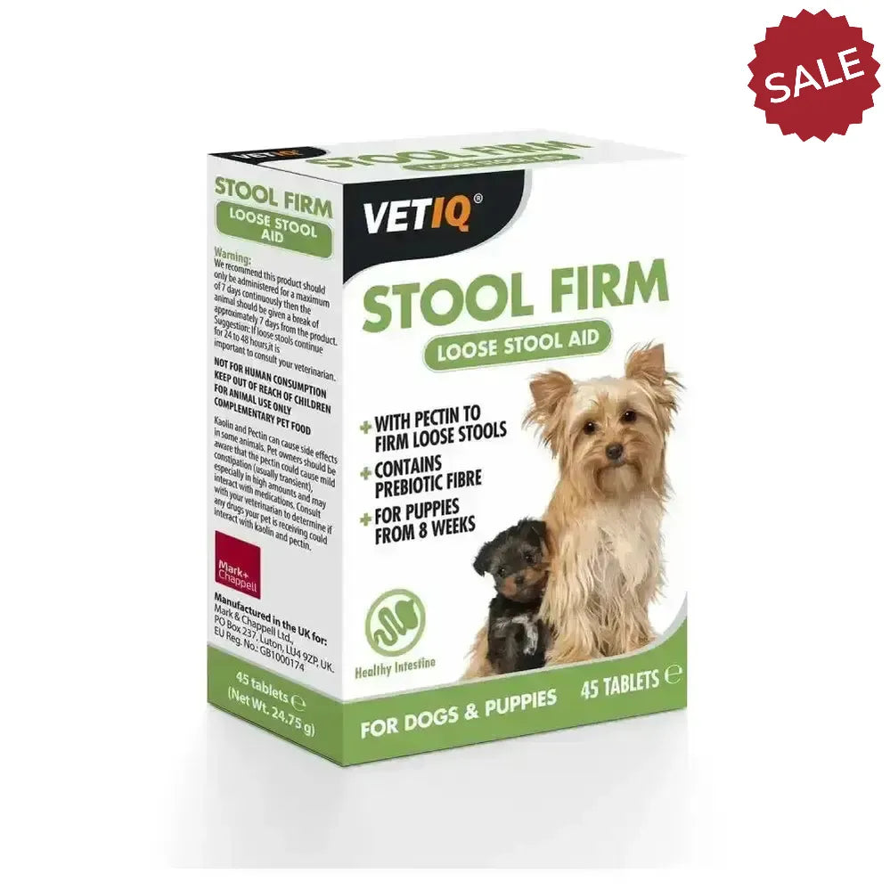 Vetiq Stool Firm Tablets For Dogs & Puppies 45 Tablets Pet Supplements