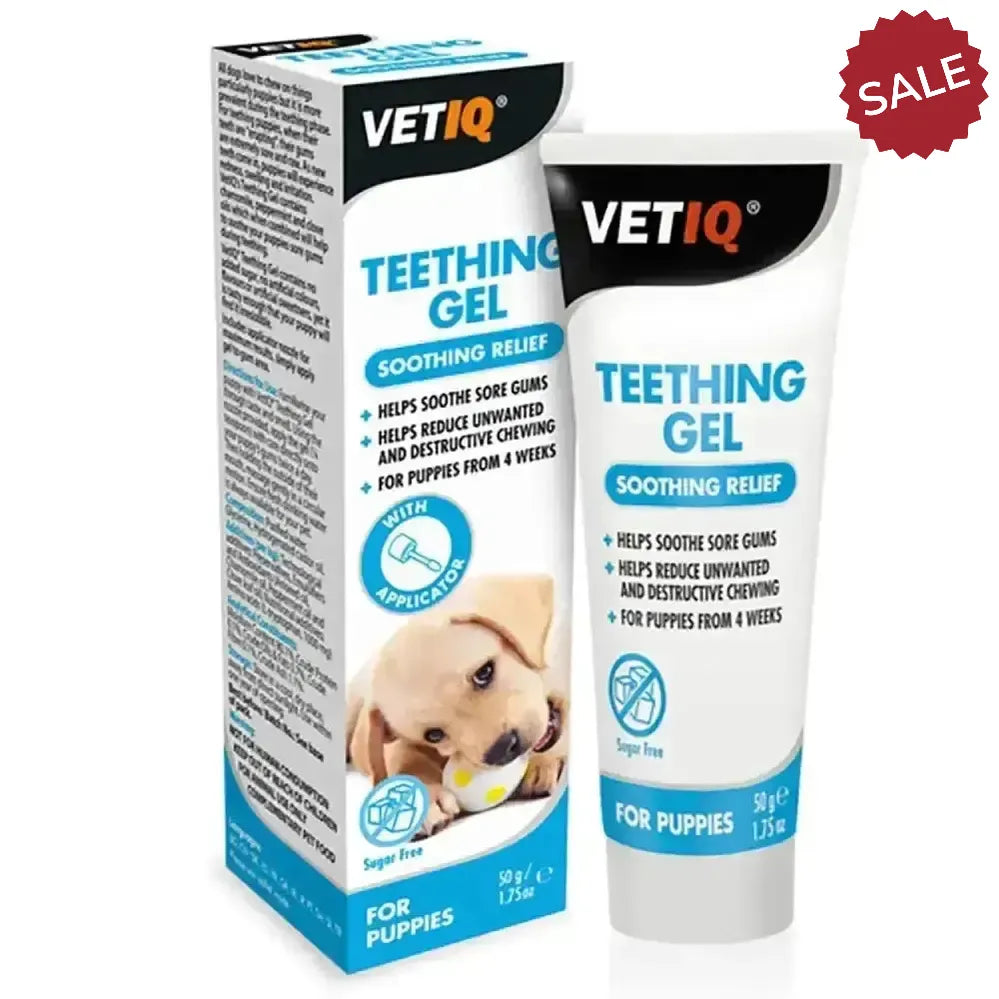 Vetiq Teething Gel For Puppies 50g Pet Supplements