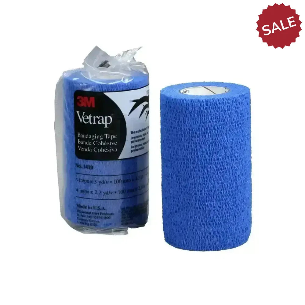 Vetrap 10Cm Bandage 18 Pack Blue Veterinary Bandage