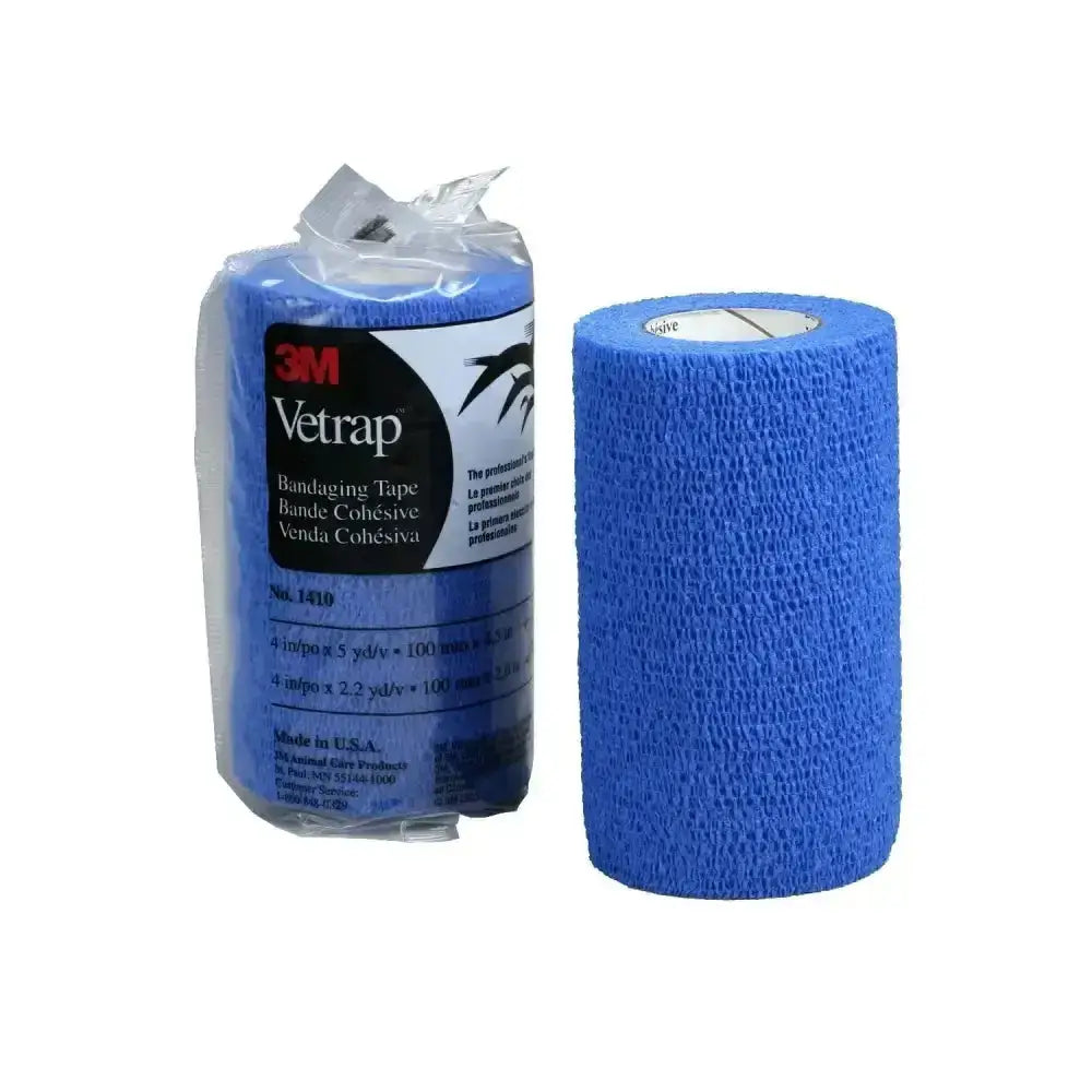 Vetrap 10cm bandage blue 3m vetrap pack cohesive wrap with breathable mesh design for small animals medical use