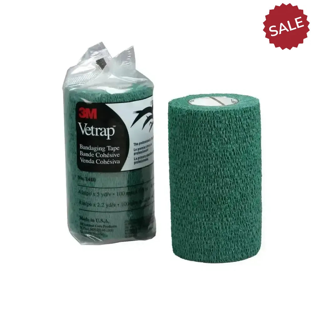Vetrap 10Cm Bandage 18 Pack Hunter Green Veterinary Bandage