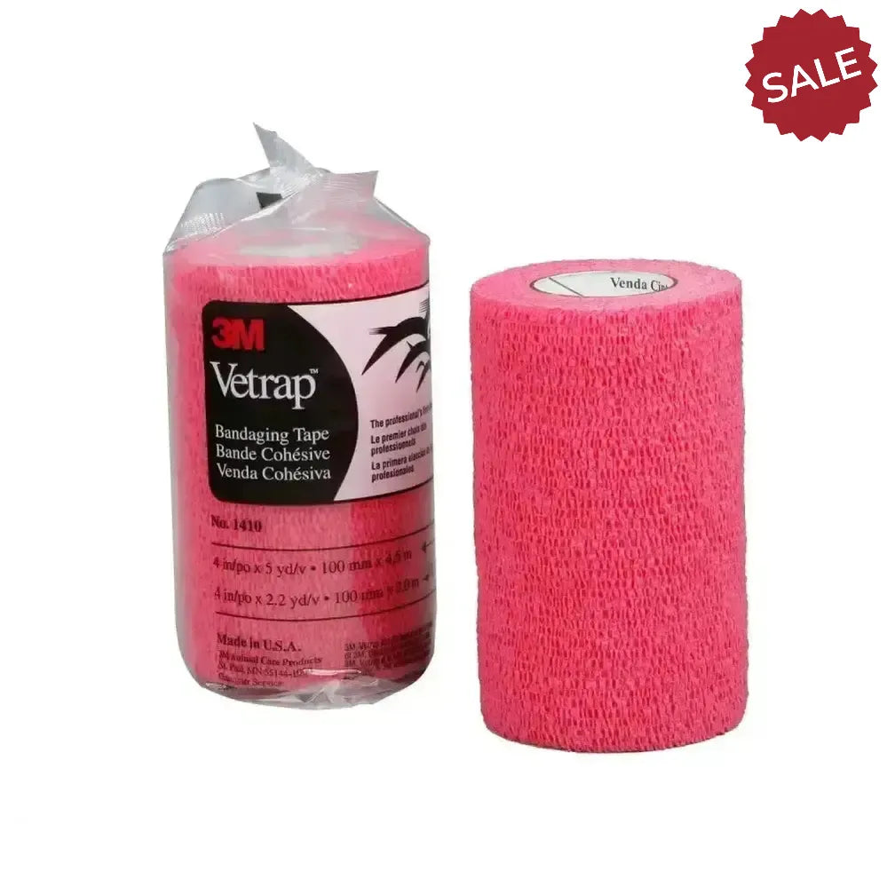 Vetrap 10Cm Bandage 18 Pack Red Veterinary Bandage