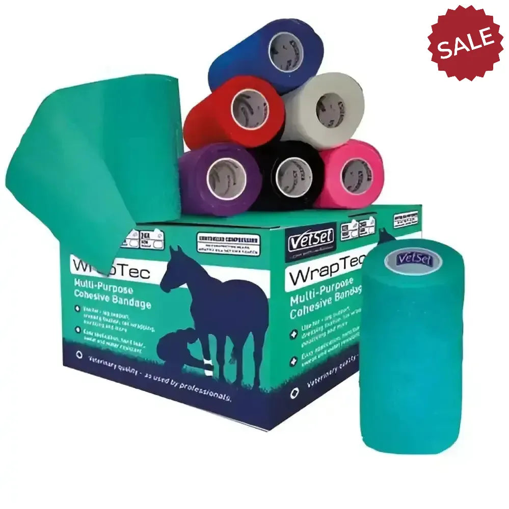 Vetset Wraptec Cohesive Bandage (Vet Wrap) Green Vet Wrap