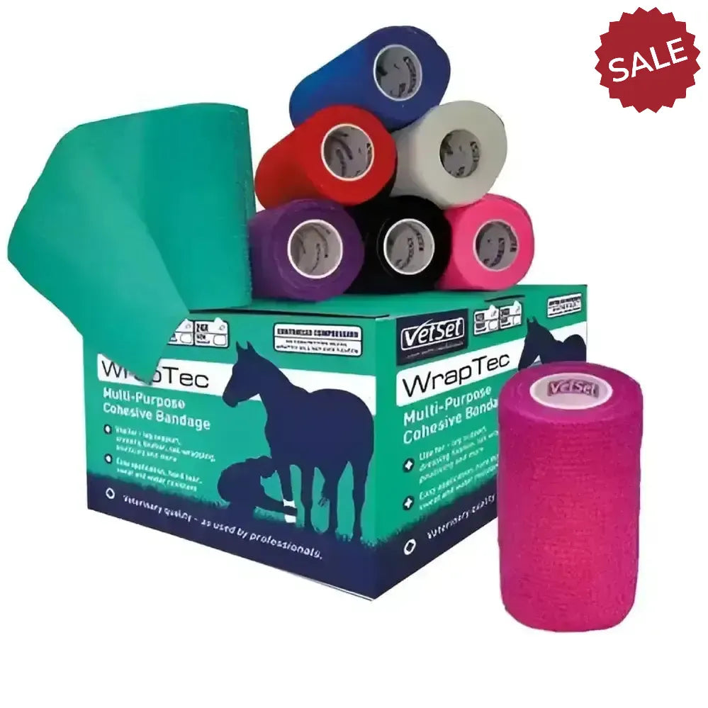 Vetset Wraptec Cohesive Bandage (Vet Wrap) Pink Vet Wrap