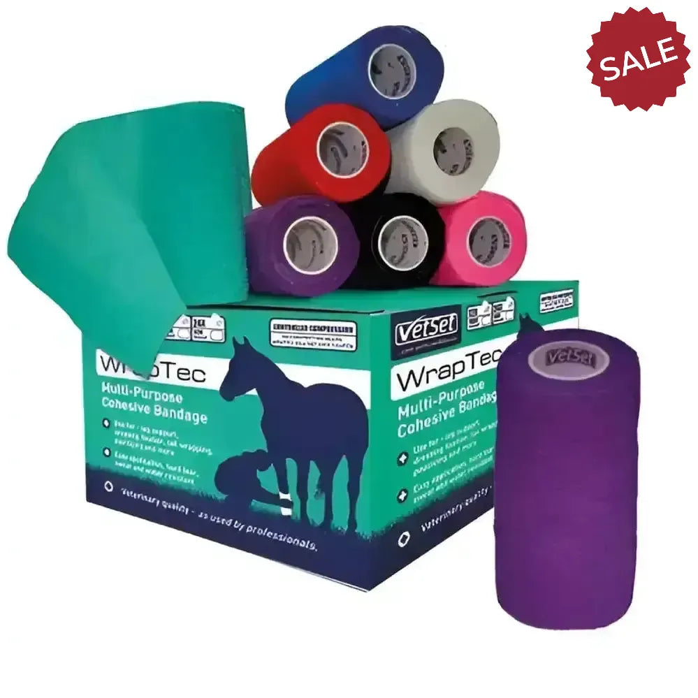 Vetset Wraptec Cohesive Bandage (Vet Wrap) Purple Vet Wrap