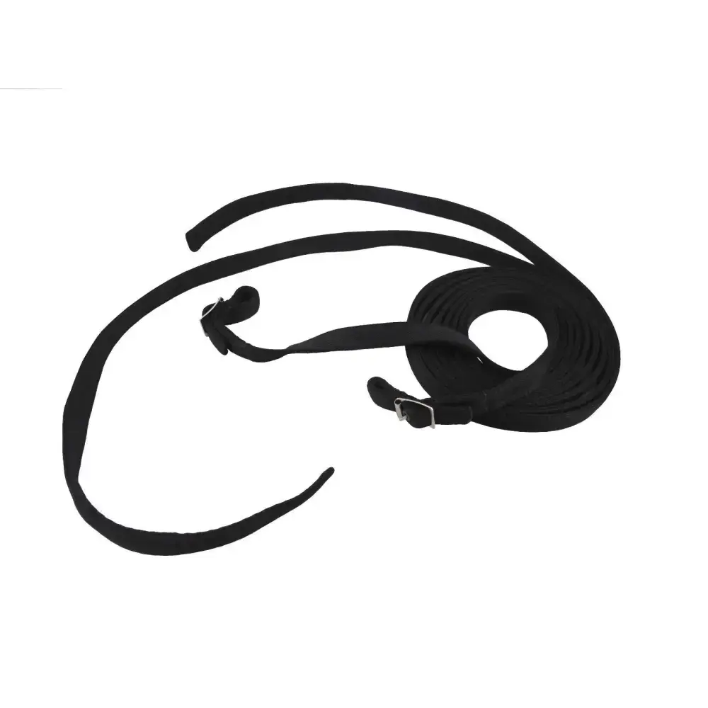 Western Reins 7ft Black
