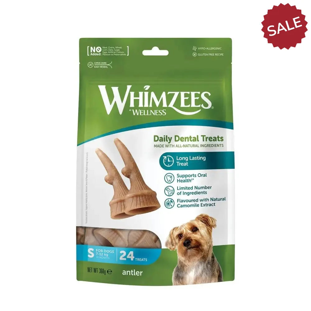 Whimzees Antler Treat Pack Large Dog Treats