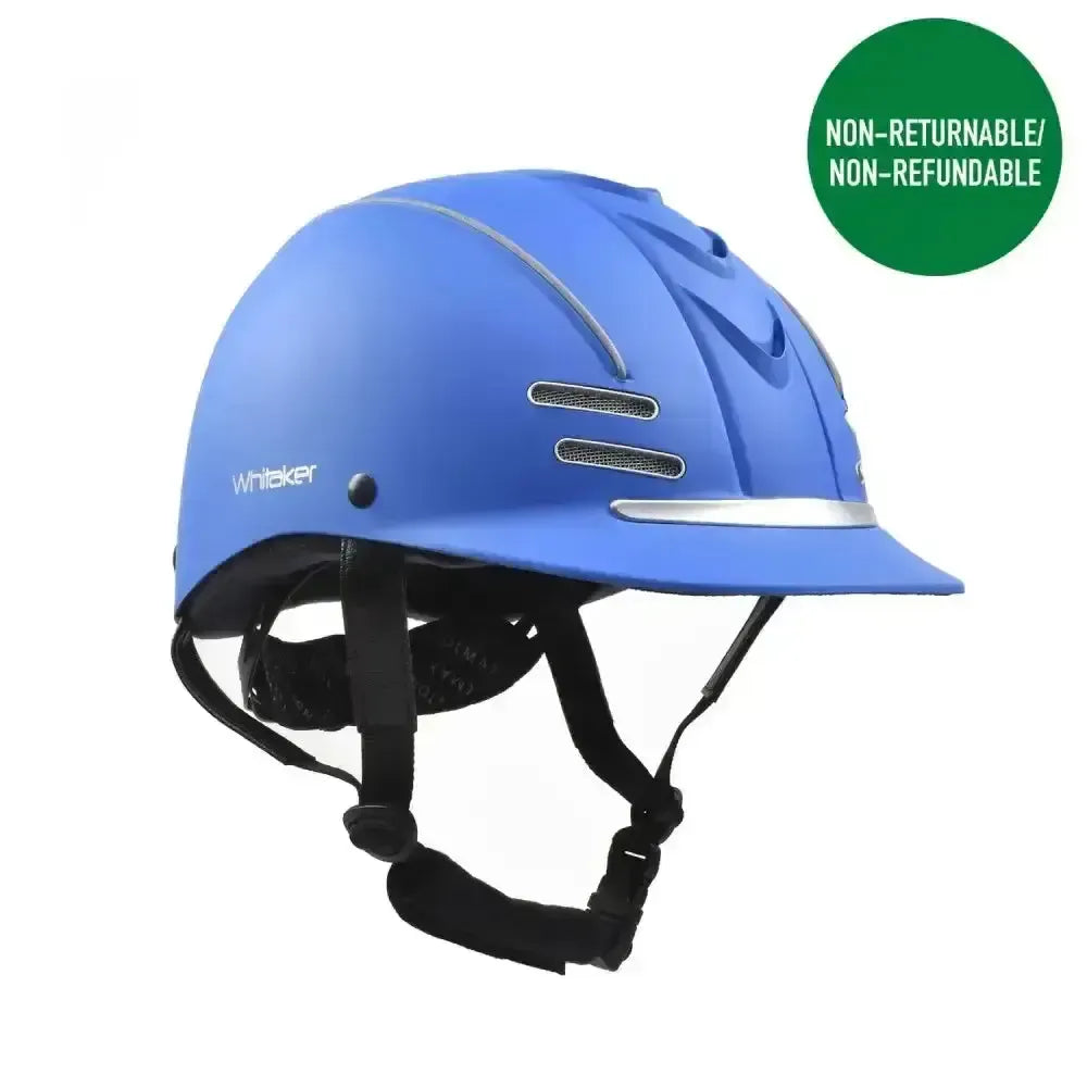 Whitaker Club Young Rider Helmet Blue/Silver Small/Medium Blue/Silver Adjustable Riding Hats