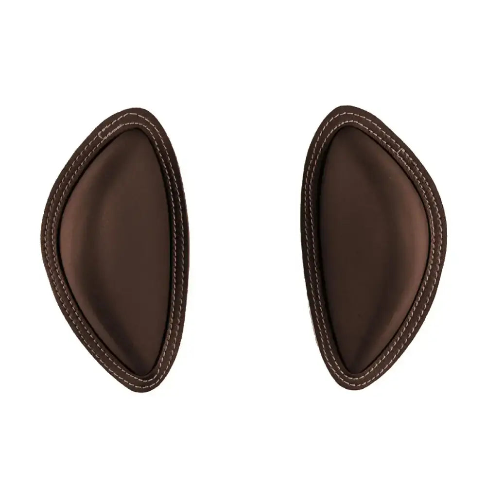Brown leather ear pads with stitched edges for whitaker jws05bo4 big jumping blocks knee blocks